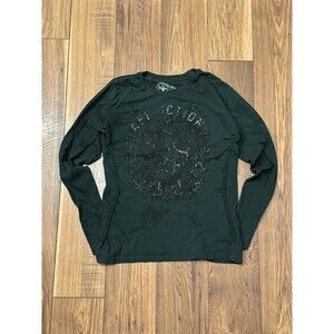 Affliction Women's Dark Green Long Sleeve Top